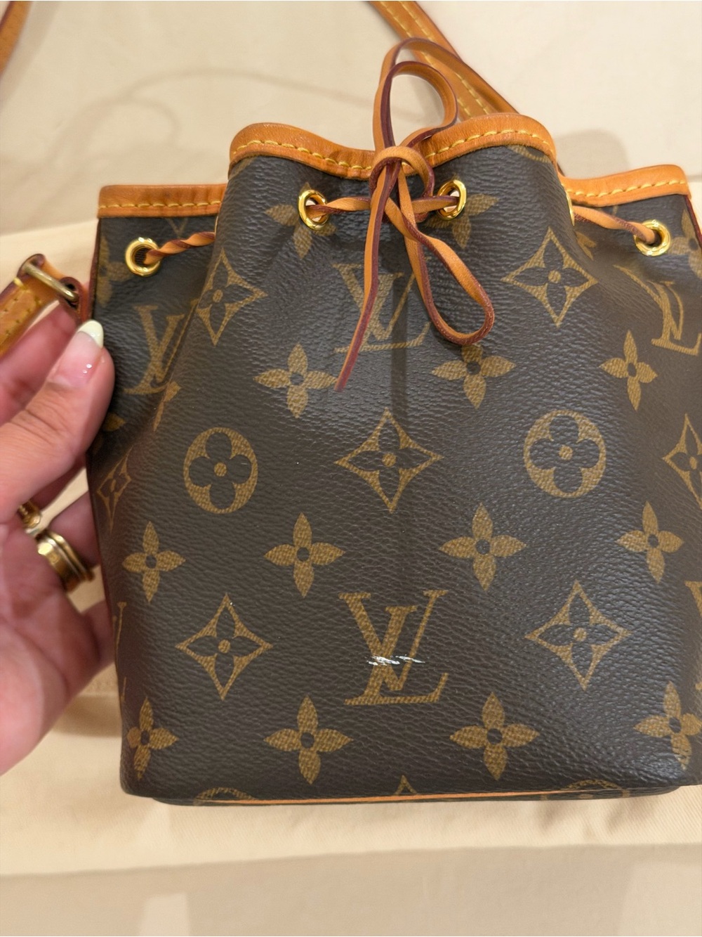 LOOKING TO TRADE Louis Vuitton Monogram Mini Bucket Bag